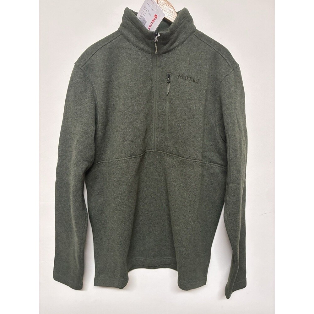 Marmot Fleece Sweater Men’s XXL Green Drop Line 1/2 Zip NWT Pullover Hiking